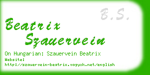 beatrix szauervein business card
